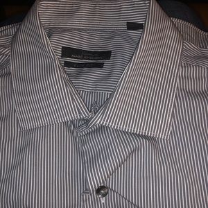 Men’s Gray Marc Anthony Slim Fit Dress Shirt